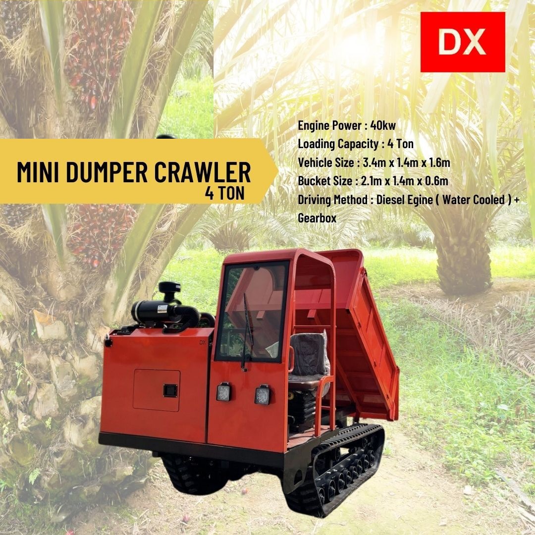 DUMPERE CRAWLER 4 Tons with Cabin